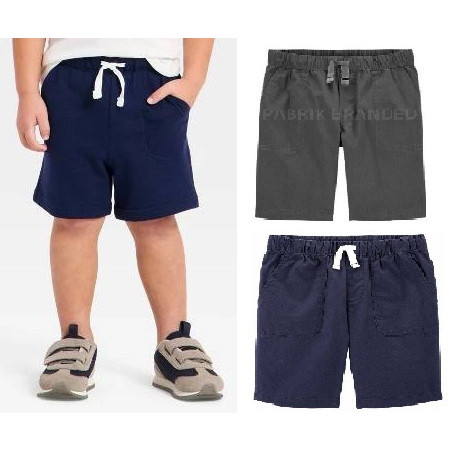Pabrik branded CUCI GUDANG Crtrs celana pendek woven shorts kids 12 month bulan navy abu biru katun 