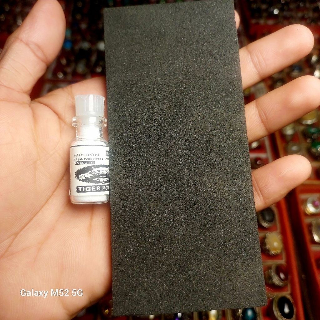 Paket pengkilap cincin spartax polos+serbuk intan+kulit