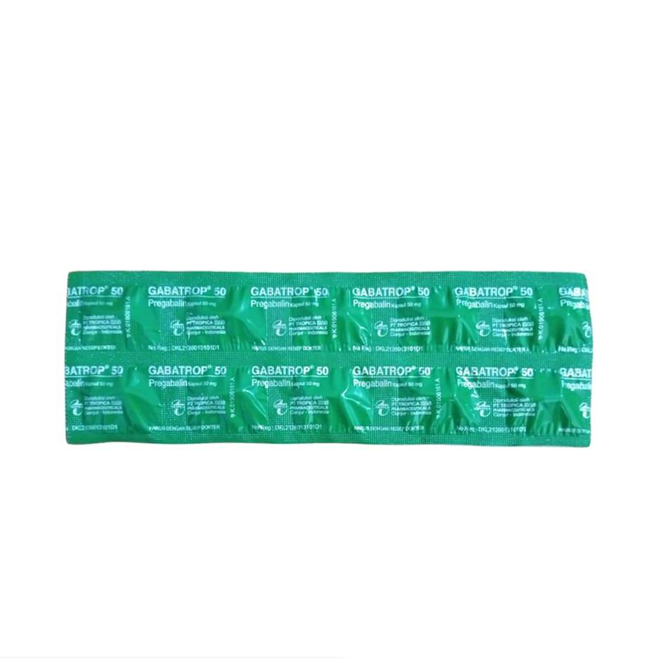 GABATROP 50 50 MG 1 STRIP @ 10 KAPSUL