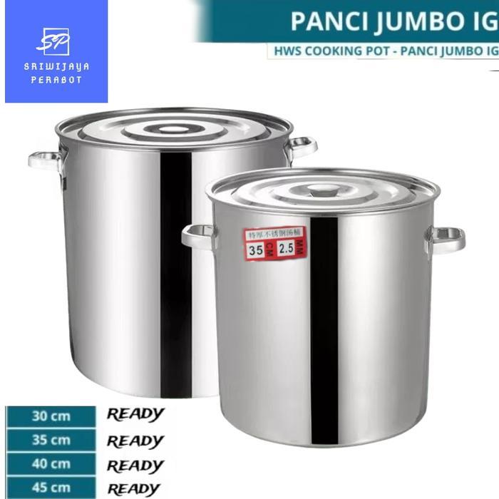 PANCI DANDANG STAINLESS STEEL | PANCI TONG BASO JUMBO STAINLESS TEBAL VARIAN - PANCI UGO 30 CM