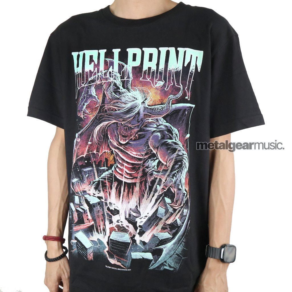 Tshirt Hellprint - Monster Of Doom Katun M-XXL Kaos Pria