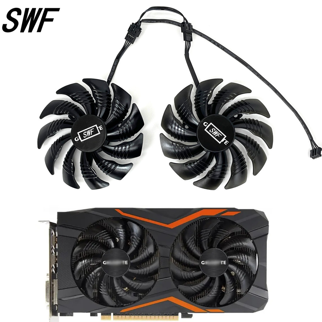 New 88MM D09210S12HH T129215SU 4Pin Cooler Fan For Gigabyte GeForce GTX1060 1070 GTX 1050ti GTX 960 
