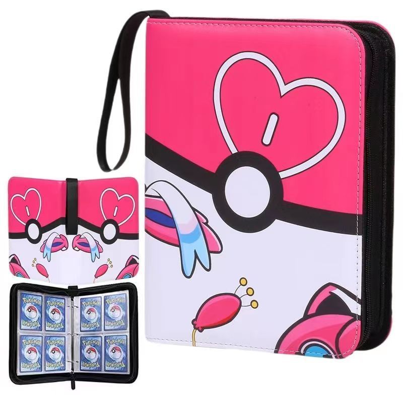 Stock Pokemon Card Binder 400 Pocket Anim Card Holder Album Trang Card Holder Protector Notebook Bin