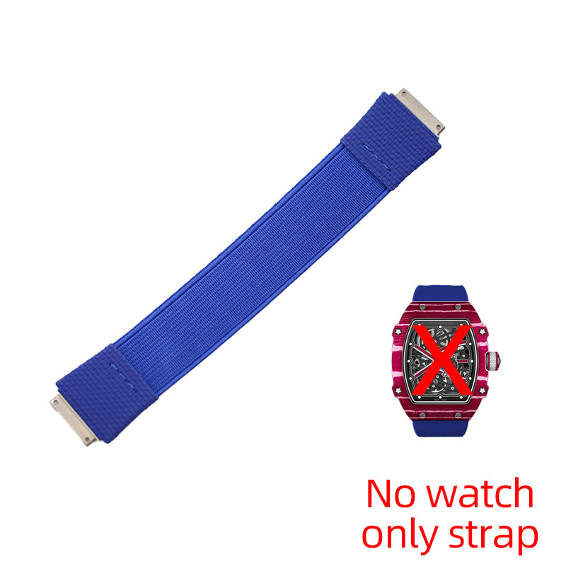 RM67-02 RM35-02 RM030 RM055 Handmade Custom Elastic Fluoro rubber Watch Strap For Richard Mille Wrap
