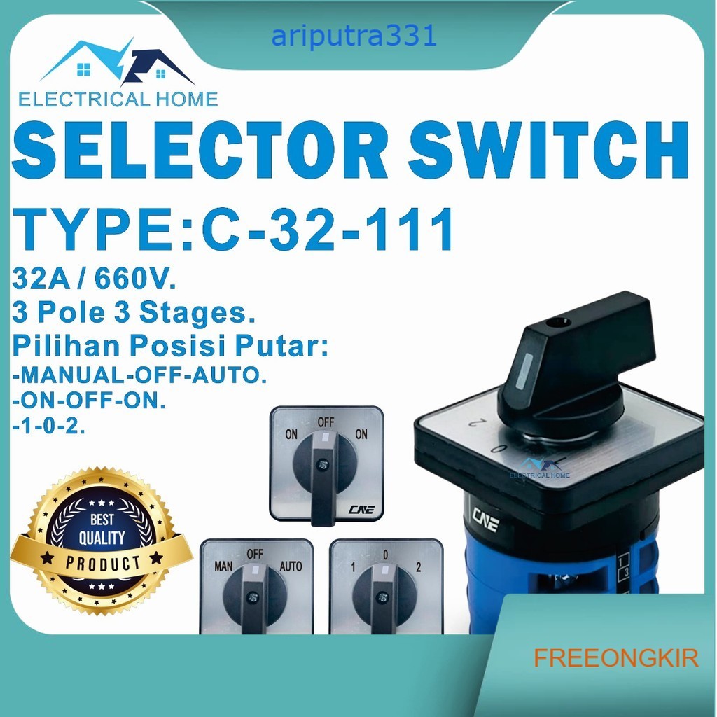 Selector Switch/ Cam Switch 32A 3P