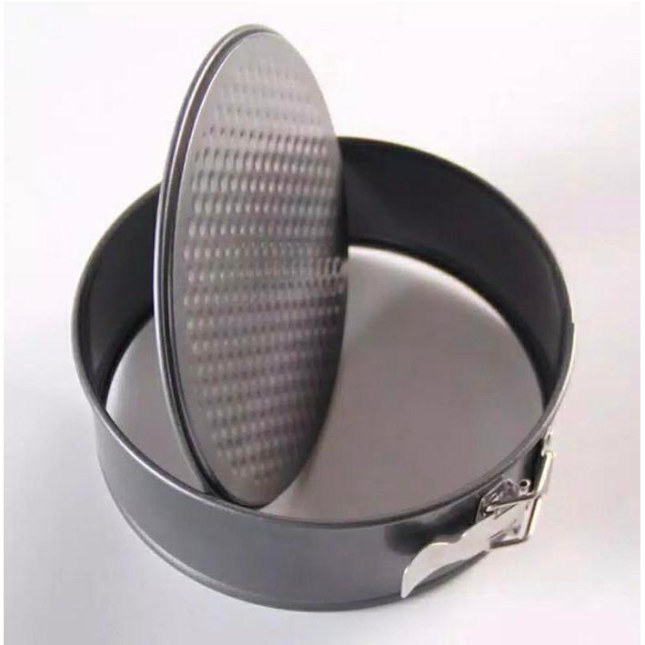 Loyang Bongkar Pasang Teflon / Loyang Springform Kue Bolu - Teflon Bulat 18