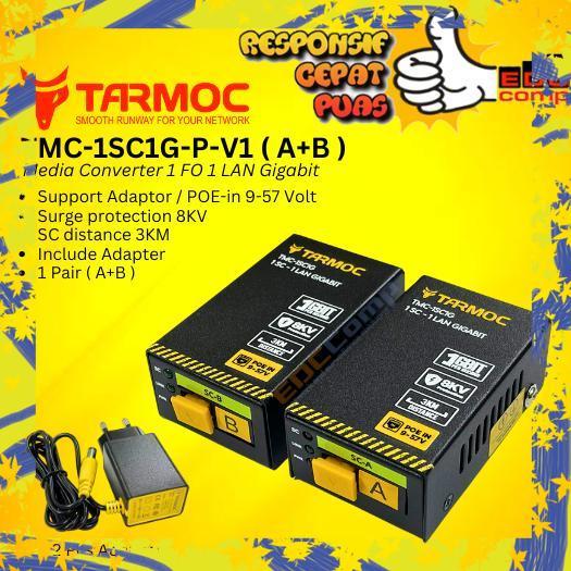 Tarmoc TMC-1SC1G-P | 1 FO 1 LAN Gigabit POE IN 5-24V HTB Mini GS-03A+B - 1SC1G-P-V1 A+B