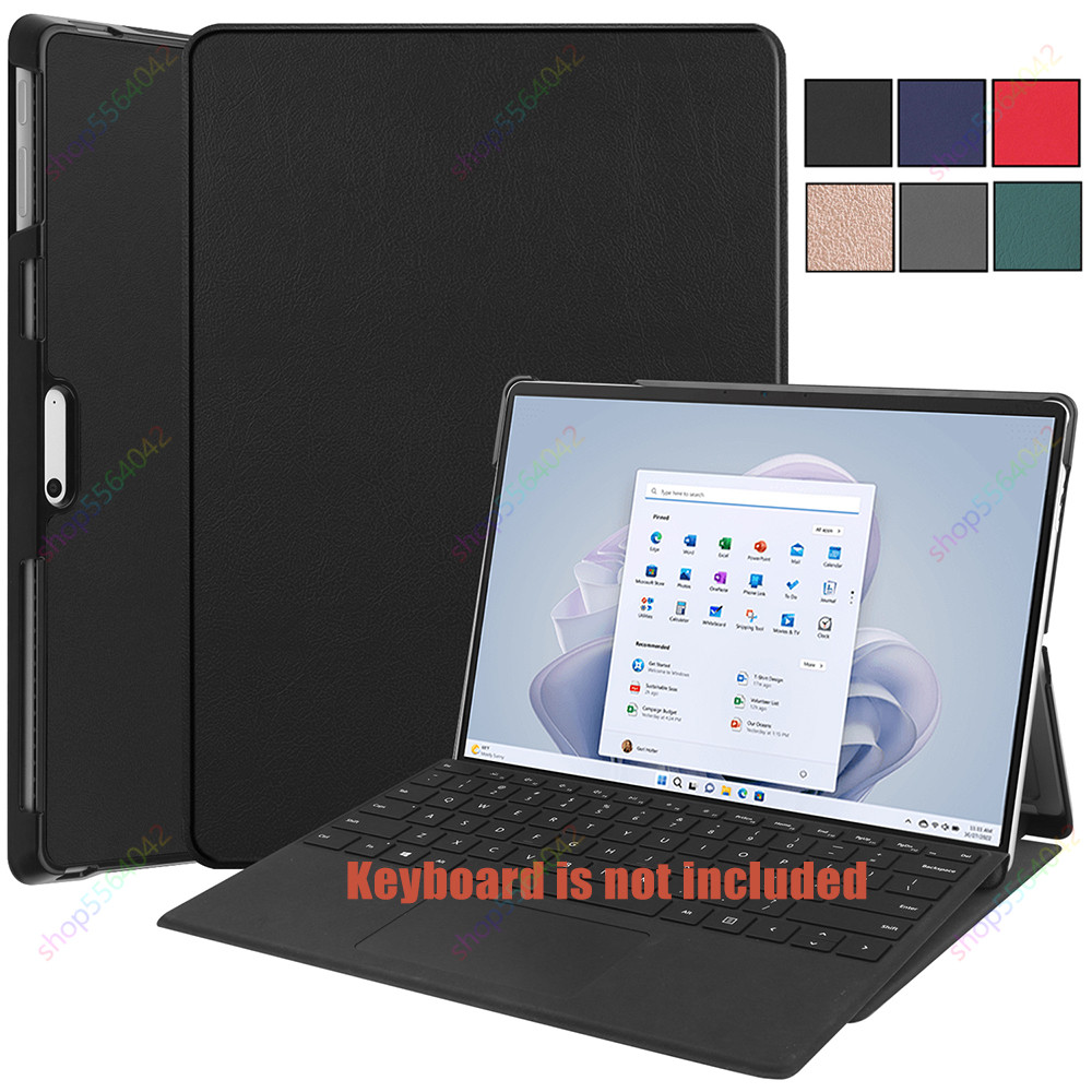 Keyboard Case for Microsoft Surface Pro 11 10 9 8 X 13 in PU Leather Tablet  Stand Cover for Surface