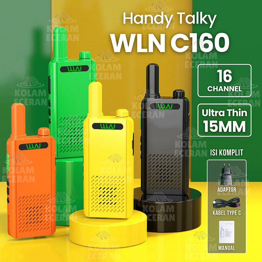 Walkie Talkie HT WLN KD C160 UHF Two Way Radio Handy Talky HT W218 KD-C160