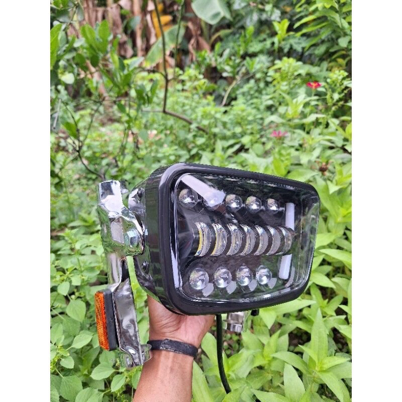 headlamp lampu depan Led win100 win 100 set breket lampu original lost motorcycle