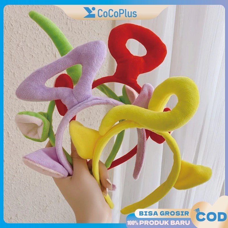 Bando Cosplay Teletubbies Motif Kartun Anak Lucu Bandana Pita Rambut Hairband Mandi Head Band