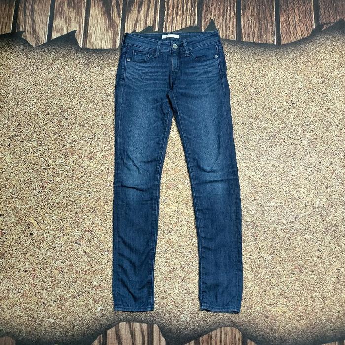 celana jeans fading AZUL BASIC blue denim stretch bahan melar murah bagus