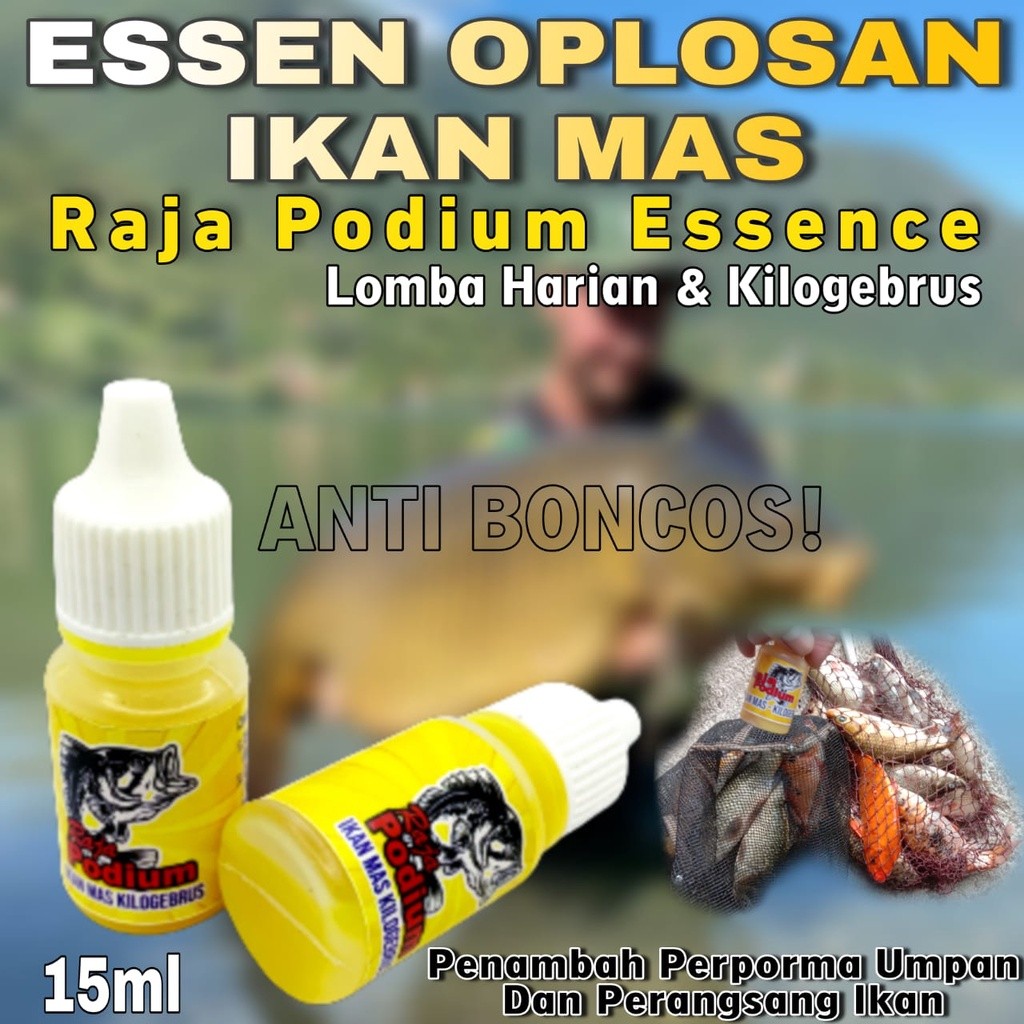 RAJA PODIUM Essen Ikan Mas Paling Ampuh Gacor, Essen Ikan Mas Rame, Esen Ikan Mas Oplosan, Essen Man
