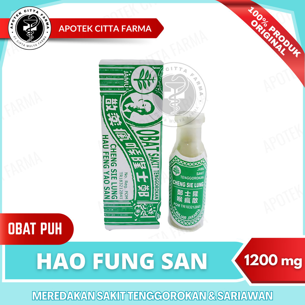 New Hau Fung San / Obat Puh / Haufungsan 1200Mg - Obat Panas Dalam, Sariawan, Sakit Tenggorokan Dan 