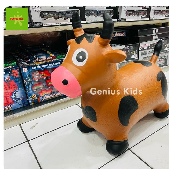 TERBARU MAINAN ANIMAL JUMPING MUSIK/ KUDA KARET TEBAL