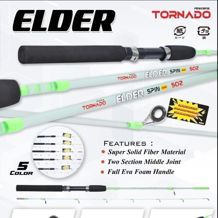 Joran Tornado Elder 120/135/150 CM- Bahan FIber