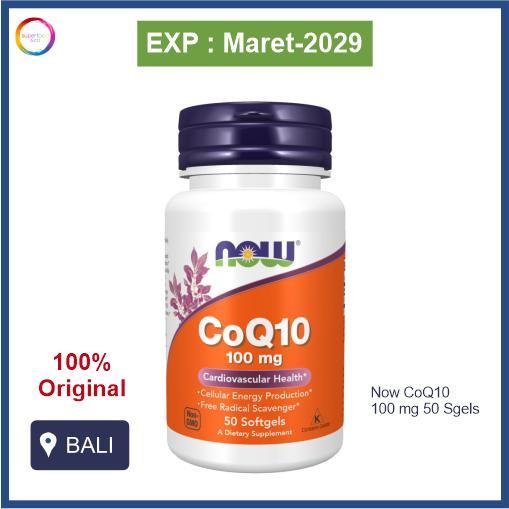 Now Vitamin CoQ10 100 mg 50 Sgels