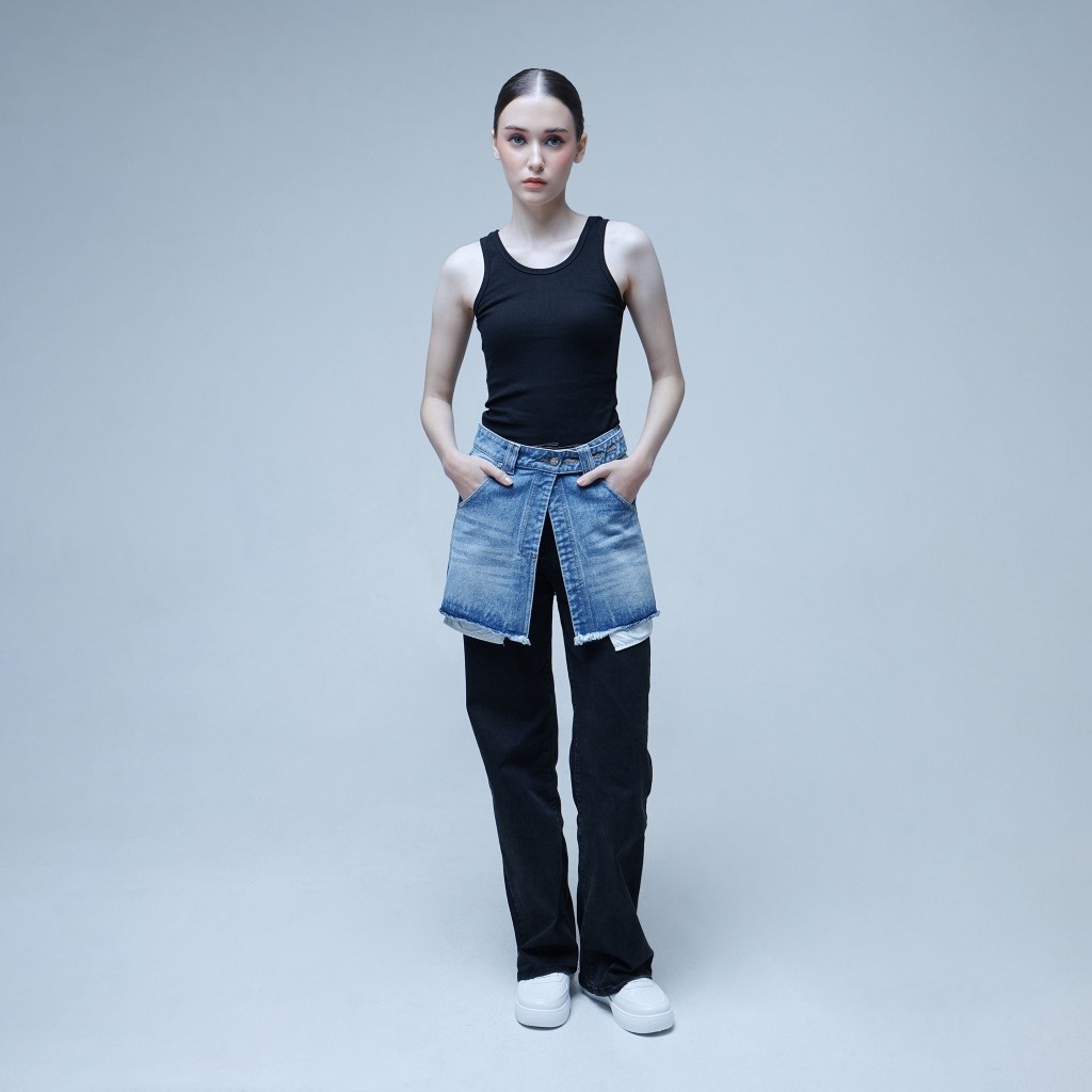 (Clariont) DAILE | Audrey Denim Obi | Obi Belt Jeans | Belt Bahan Jeans