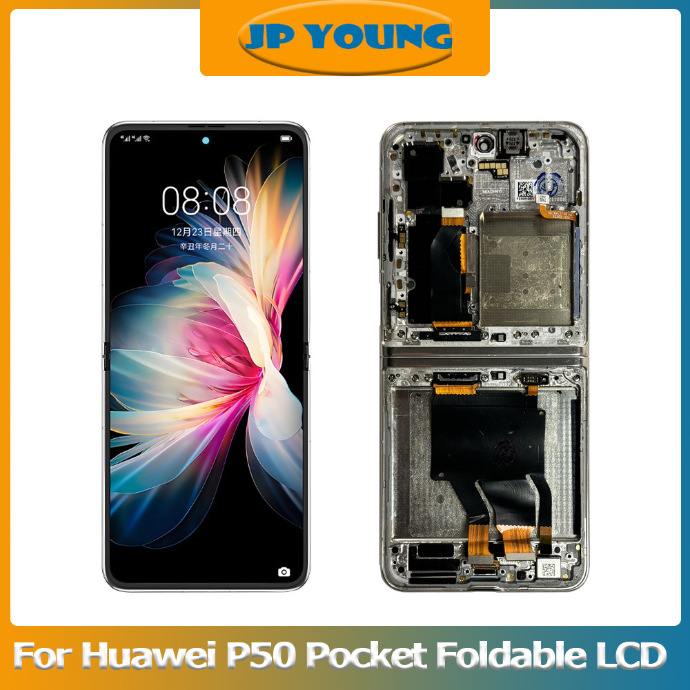 6.9" Original For Huawei P50 Pocket LCD splay P50 Pocket Fog Screen Assembly For Huawei BAL-AL00 BAL