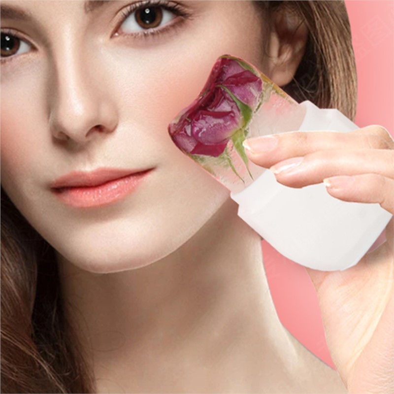 2023 Face Ice Roller Silicone Face Ball Ice Ball to Reduce Swelling and Redness Face Lift Beauty Car