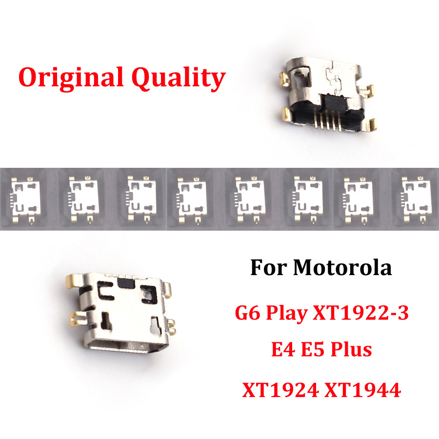 5-100pcs USB Charging Port For Motorola Moto G6 Play XT1922-3 E4 E5 Plus XT1924 XT1944 Dock Connecto