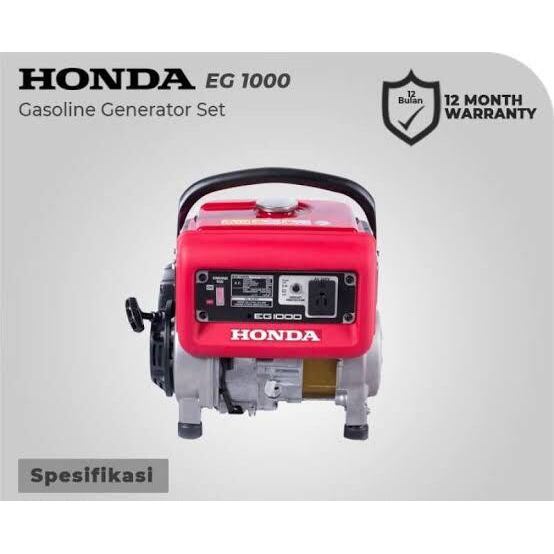 GENSET / GENERATOR SET PORTABLE BENSIN HONDA EG1000 (800 WATT)
