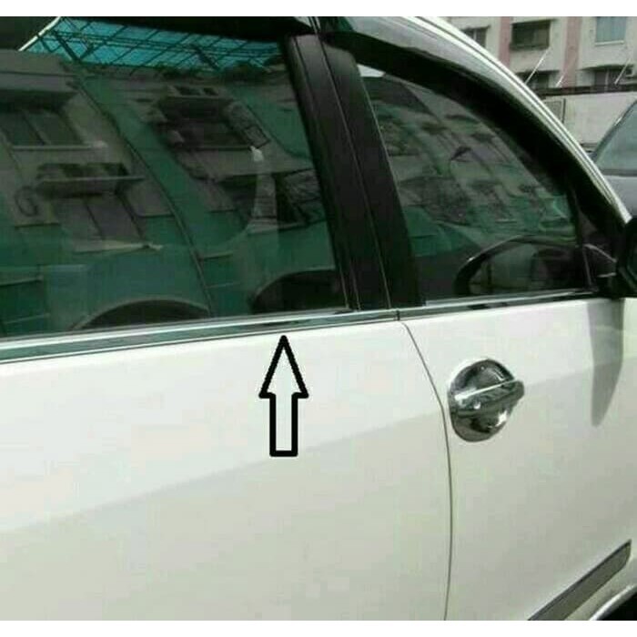 KATLENSHOP Lis Kaca Samping Ertiga Chrome Alumunium Berkualitas