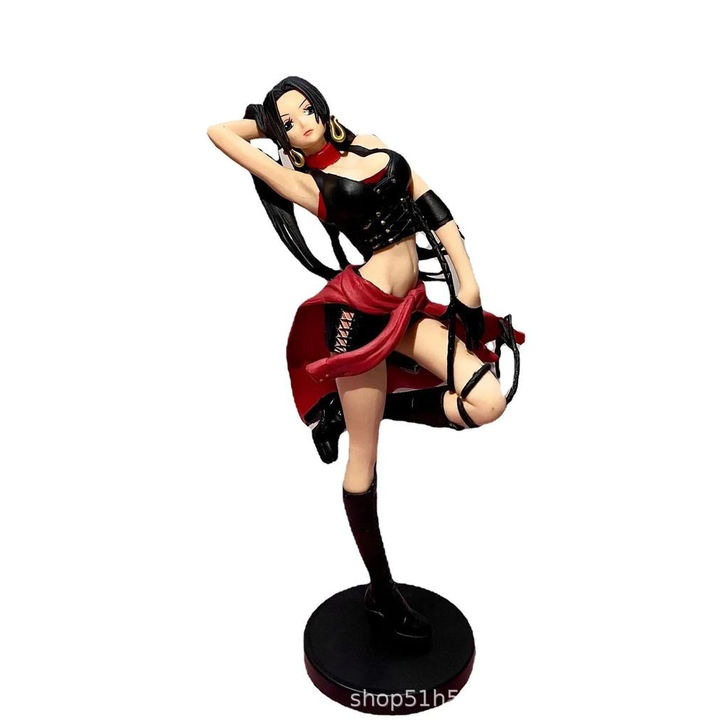 25CM Anime One Piece Flag amond Ship cowboy Boa Hancock PVC Figure Collectible Model Toy One Piece B