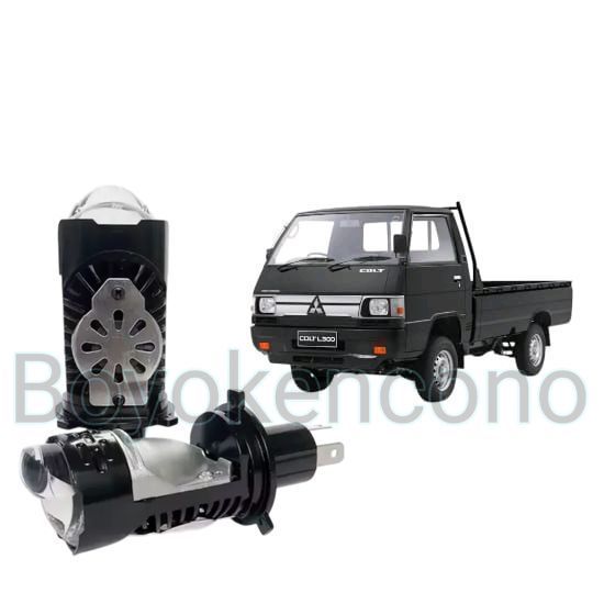 2pcs Lampu Utama LED H4 BiLED Ultra BRIGHT kipas Mobil Mitsubishi L300 Byk