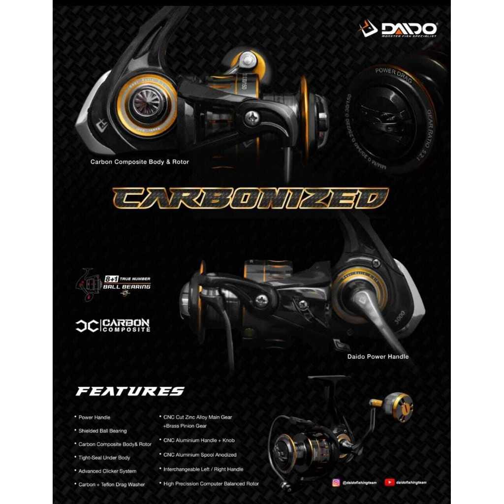 Reel Pancing Daido Carbonized 800-6000 Power Handle