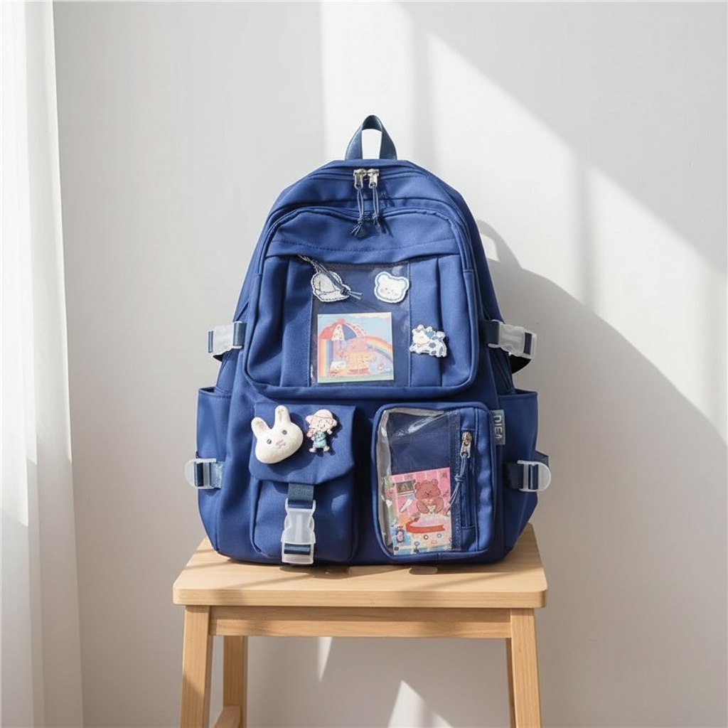 BA2316 Tas Ransel gemblok anak sekolah SD SMP SMA Tas Ransel Wanita | G5