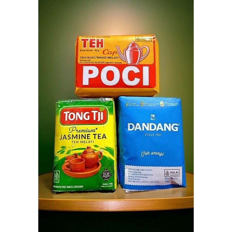 racikan teh ( dandang - poci kuning -  tong tji premiun 40grm )