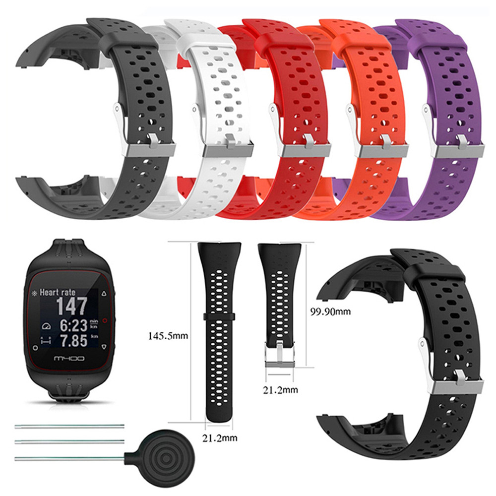 Silicone Wristband Strap For Polar M400 M430 GPS Sports Wat Band Replacement Bracelet Watband With T
