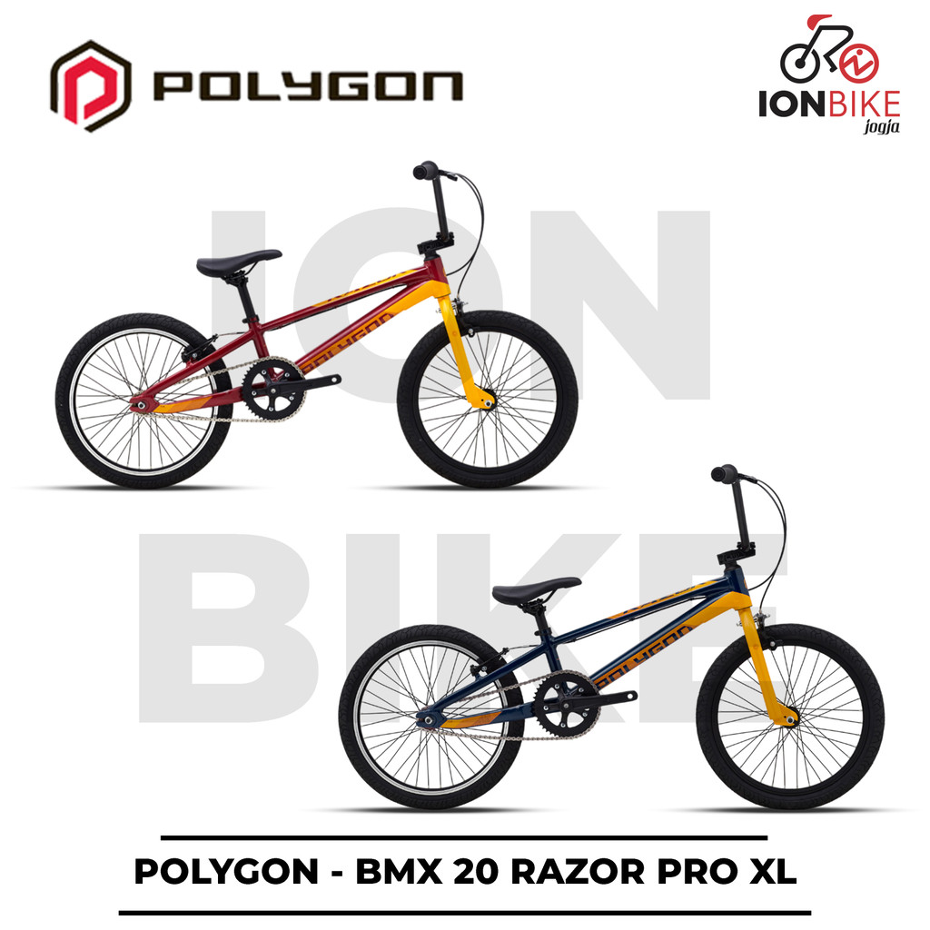 Sepeda BMX 20 Inch Polygon Razor PRO Frame Alloy Ringan Terbaru Lomba Balap Anak SD SMP SMA Street B