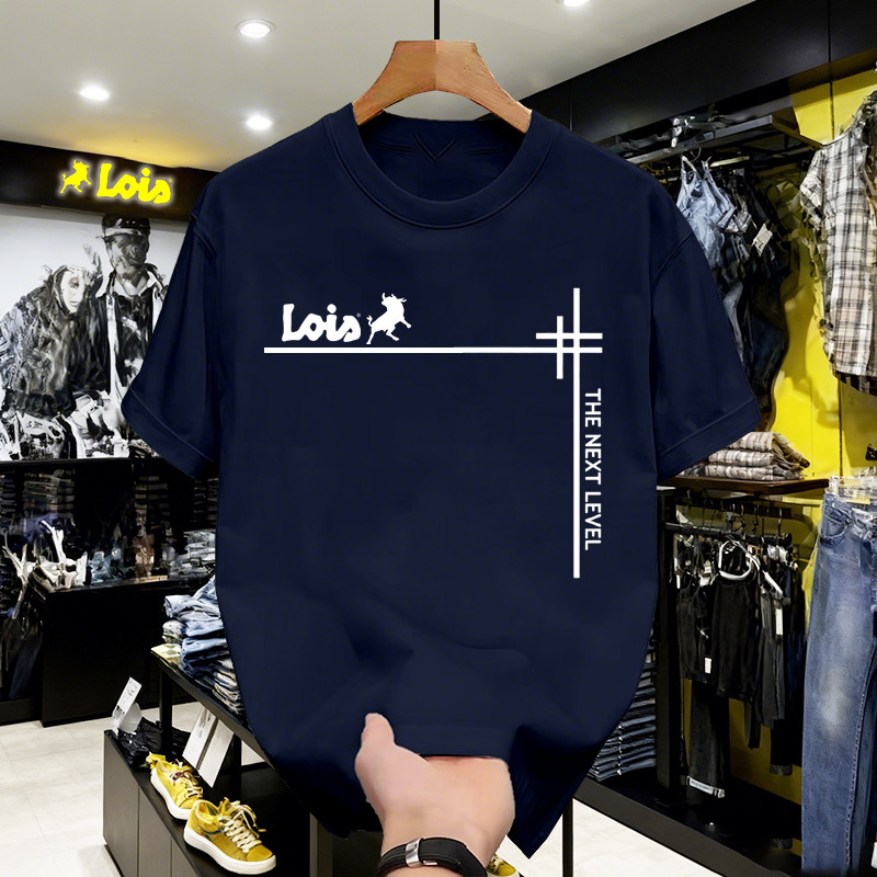 100% Original LOIS Kaos Pria Wanita Katun Premium Motif Sablon Printing Trendy Hipster Streetwear Ov