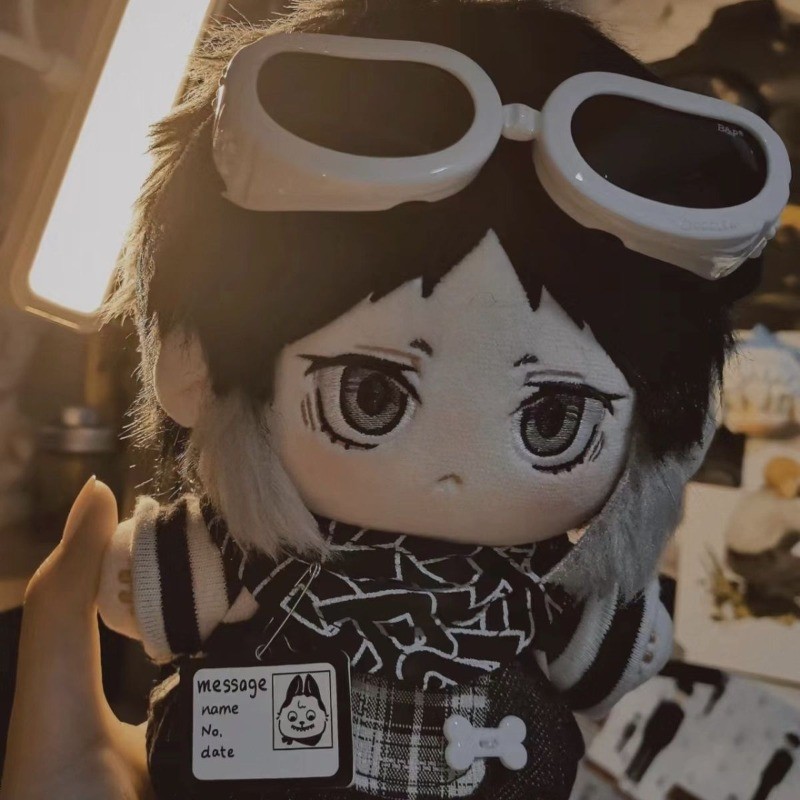 20CM Ryunosuke Akutagawa Cotton Doll  Mascot Ornament Plush Cartoon Figures Stuffed Toys Student Bir