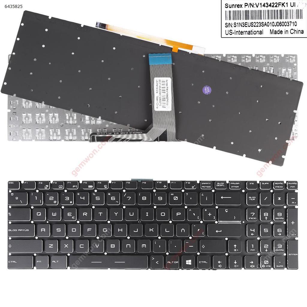 SP Laptop Keyboard for MSI GT72 GS60 GS70 WS60 GE72 GE62 Black with Full Colorful Backlit