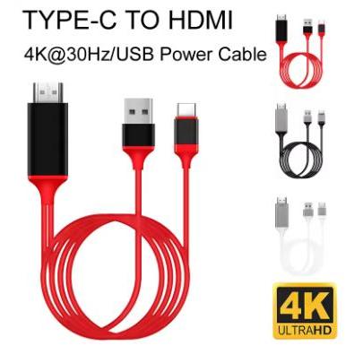 Kabel Type C to HDMI / HDTV For Samsung Galaxy Support 4K MHL Versi 3.1