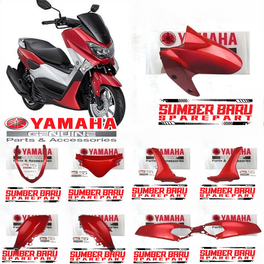COVER BODY HALUS  N MAX NMAX OLD 155 MERAH GLOSSY ORIGINAL YAMAHA