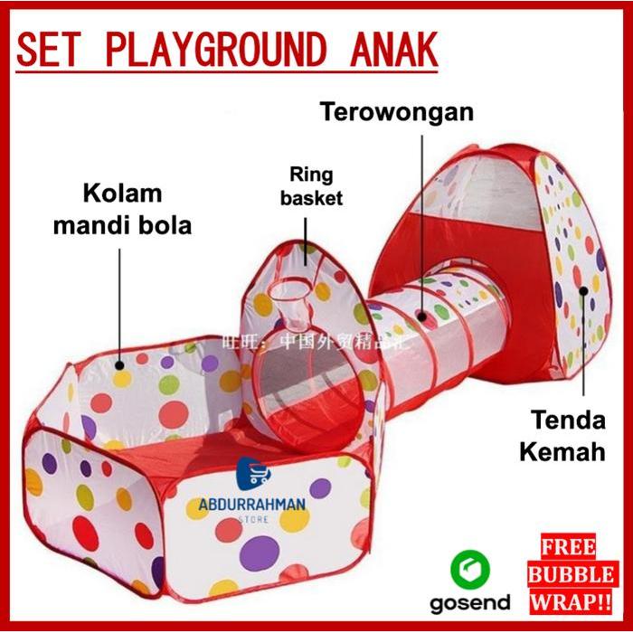 Mainan Tenda Kemah Kemahan Kolam Mandi Bola Playground Anak Anak