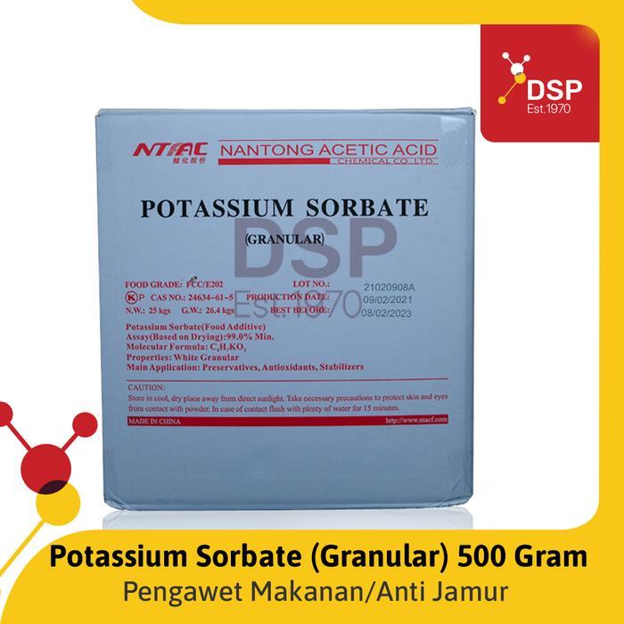 Pengawet Makanan Potasium Sorbate Nantong Ex. RRT Food Grade 500 Gram