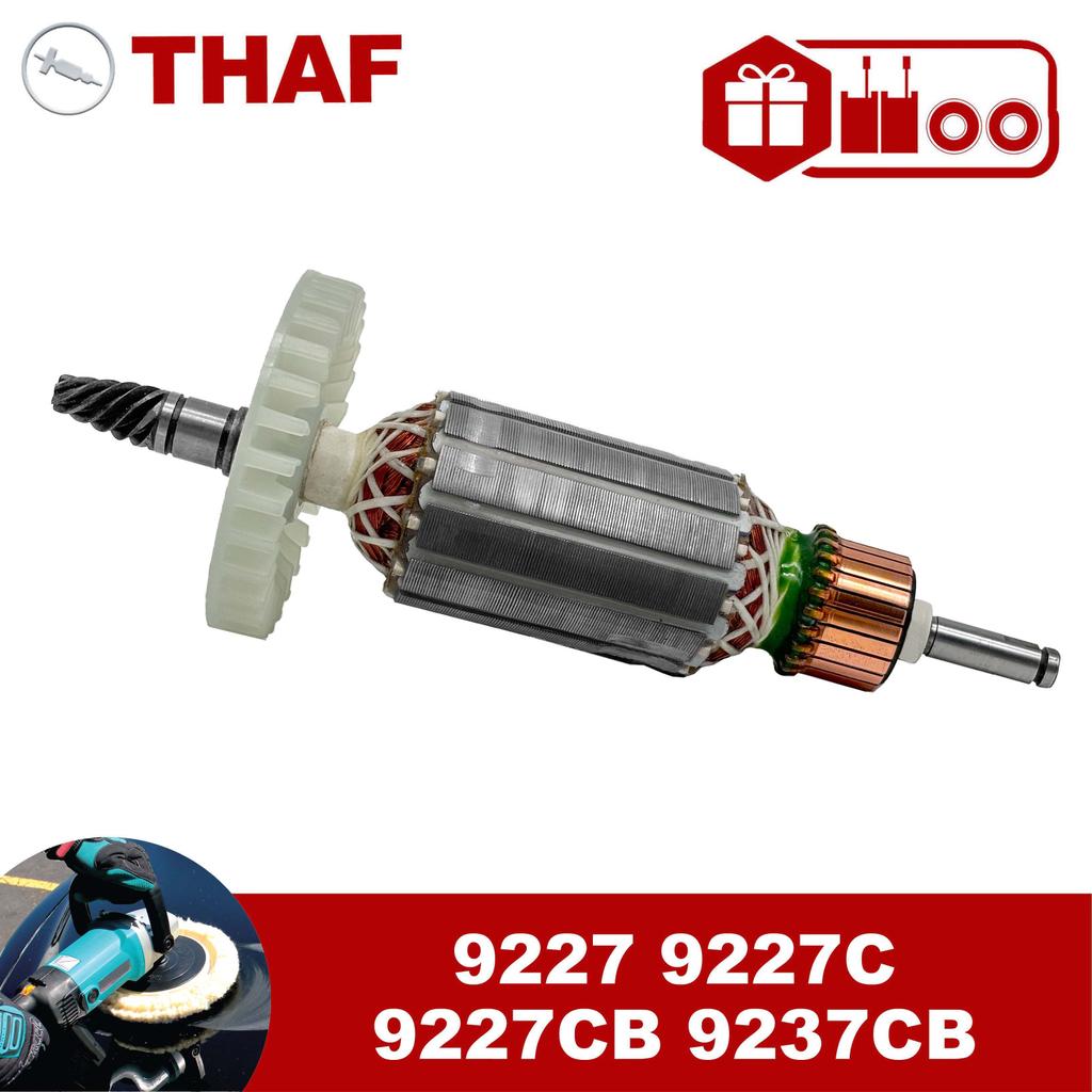 AC220V-240V Armature Rotor Anchor Replacement for MAKITA Sander Polisher 9227C 9227CB 9237CB 9227 51