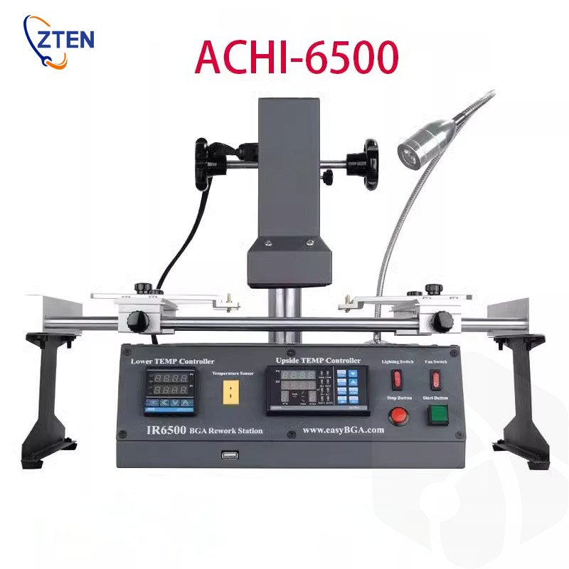 ACHI IR6500 IR6500 2 Zones Infrared BGA Repair Soldering Station IC Soldering Machine Mobile Phone R
