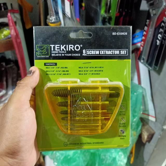 Tap balik tekiro pembuka baut patah baud tap snai