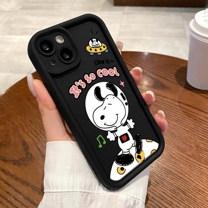 Softcase OPPO Reno5 4G 5G Reno3 Reno4 F Lite K Z Reno6 Slikon Case Cartoons Snoopy Anticrack Casing 
