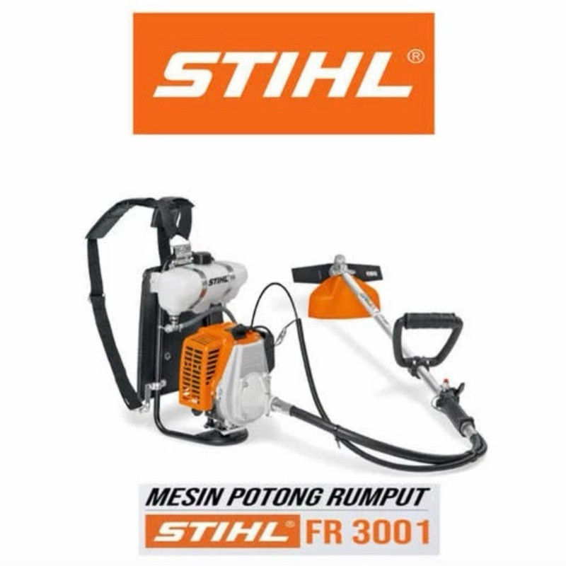 Mesin Potong Rumput 2tak Lengkap ORIGINAL MESIN POTONG RUMPUT ASLI STIHL FR3001 KOMPLIT PISAU DAN ST