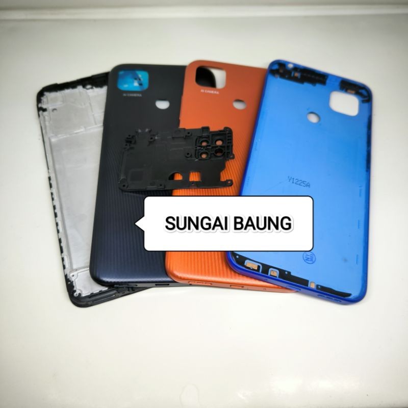 Kesing housing casing full set Xiaomi redmi 9c frame + backdoor + ring lensa kamera tutup mesin