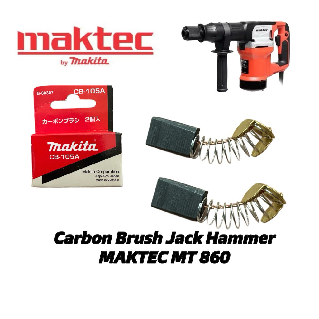 Carbon brush jack hammer MAKTEC MT 860 cb kull areng bostel mesin bobok beton mt860