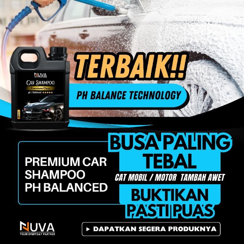 NUVA - Premium Car Shampoo PH BALANCE 7 Shampoo Cuci Mobil Carwash