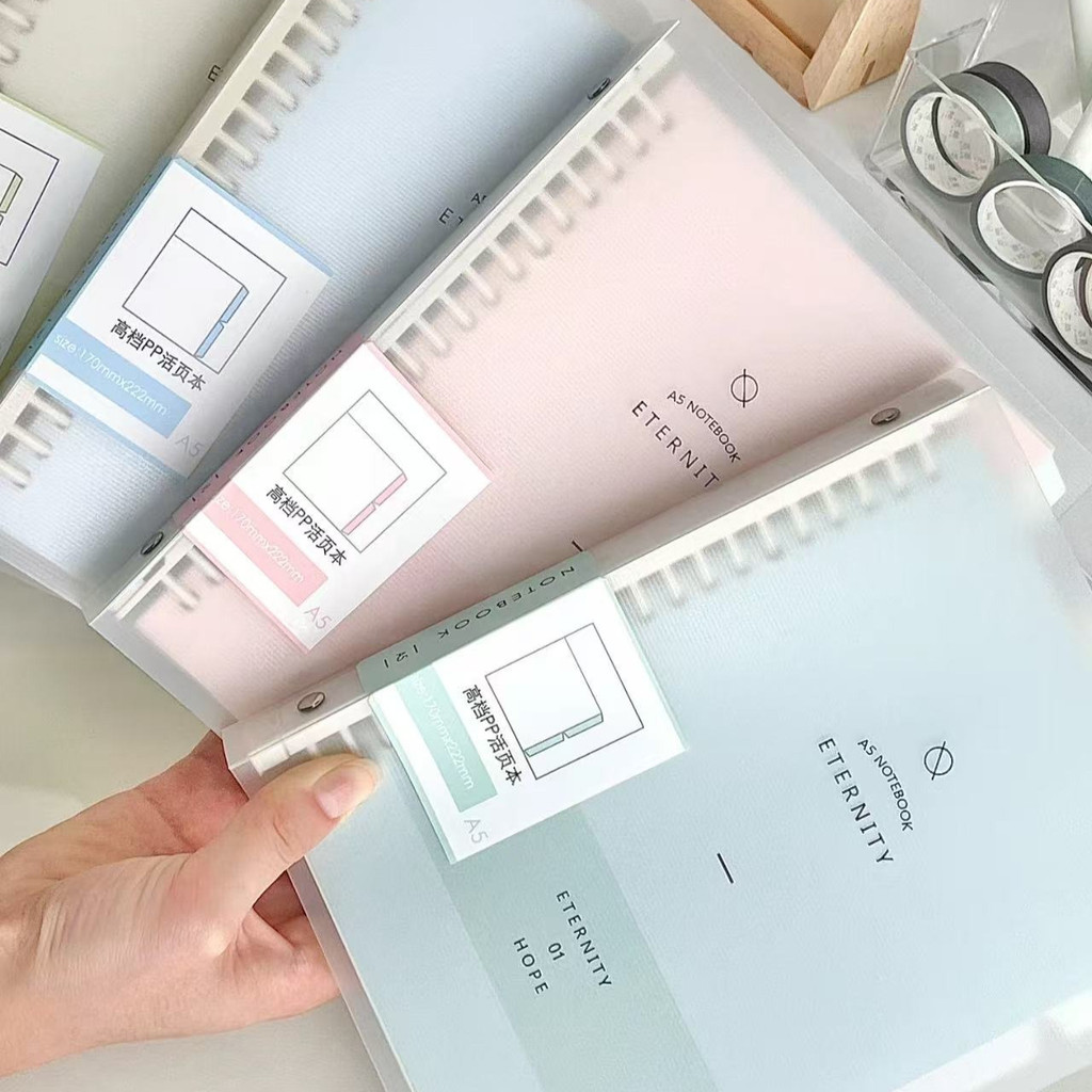 Binder A5/B5 Notebook Aesthetic Buku Tulis Sekolah Lucu Binder Alat Tulis Stationery Buku Catatan Sa